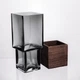 Кількість: Ваза для квітів квадратна скляна Light House LG-30208-1500 прозора з підпалом 30 см 1,5 л - зображення 2