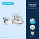 Смеситель для ванны Grohe QuickFix Dice 1018720000 с душевым гарнитуром Vitalio Comfort 110 26928001 (BF101872VC) - изображение 8