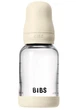 Скляна BIBS Baby Glass Bottle дитяча пляшечка повний комплект Ivory - 120 ml - изображение 4