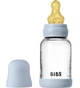 Скляна BIBS Baby Glass Bottle дитяча пляшечка повний комплект Baby Blue - 120 ml - изображение 1