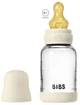 Скляна BIBS Baby Glass Bottle дитяча пляшечка повний комплект Ivory - 120 ml - изображение 1
