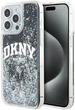 Etui DKNY Liquid Glitter Big Logo do Apple iPhone 15 Pro Black (3666339270773) - obraz 1
