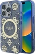 Etui Guess IML Peony On 4G Background MagSafe do Apple iPhone 16 Pro Blue (GUHMP16LH4PYEEB) - obraz 1