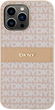 Панель DKNY Leather Mono Stripe & Metal Logo для Apple iPhone 15 Pro Pink (3666339260699) - зображення 2