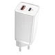 Сетевое зарядное устройство Baseus GaN2 Lite Quick Charger Type-C+USB 65W (CCGAN2L-B) White - изображение 1