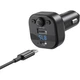 FM-трансмітер модулятор XO BCC18 Smart Bluetooth USB з дисплеєм чорний (RZN-23102683) - изображение 2