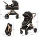 Универсальная коляска 3 в 1 KinderKraft Esme Pro Pure Black (00-00305355) - изображение 2