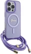 Панель Guess Crossbody Cord Script MagSafe для Apple iPhone 16 Pro Purple (GUHMP16LHCTSGNSU) - зображення 3