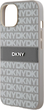 Etui DKNY Leather Mono Stripe & Metal Logo do Apple iPhone 14 Plus/15 Plus Beige (3666339260545) - obraz 6