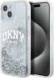 Etui DKNY Liquid Glitter Big Logo do Apple iPhone 13/14/15 White (3666339270896) - obraz 1