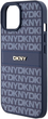 Etui DKNY Leather Mono Stripe & Metal Logo do Apple iPhone 13/14/15 Blue (3666339260811) - obraz 6