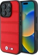Панель BMW M Perforated And Stitched Line MagSafe для Apple iPhone 16 Pro Red (BMHMP16L23PUSPR) - зображення 1