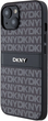 Etui DKNY Leather Mono Stripe & Metal Logo do Apple iPhone 13/14/15 Black (3666339260392) - obraz 2