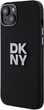 Etui DKNY Liquid Silicone Metal Logo do Apple iPhone 13/14/15 Black (3666339265298) - obraz 1