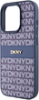 Etui DKNY Leather Mono Stripe & Metal Logo do Apple iPhone 15 Pro Max Blue (3666339260842) - obraz 4