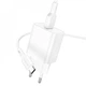 Мережевий зарядний пристрій Borofone BA72A Spring QC3.0/18W White +кабель Type-C - зображення 2