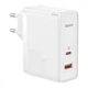 Мережевий зарядний пристрій Baseus (CCGP090) GaN5 Pro Fast Charger C+U 100W/20V/5A + Cable Type-C to Type-C 1m (CCGP090201) White - зображення 1