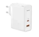 Мережевий зарядний пристрій Baseus (CCGP090) GaN5 Pro Fast Charger C+U 100W/20V/5A + Cable Type-C to Type-C 1m (CCGP090201) White - зображення 2