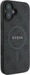 Панель Guess 4G Ring Classic Logo MagSafe для Apple iPhone 16 Plus Black (GUHMP16MG4GFRK) - зображення 4