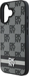Панель DKNY Checkered Pattern & Printed Stripes для Apple iPhone 16 Black (3666339334109) - зображення 6