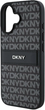 Etui DKNY Texture Pattern Tonal Stripe do Apple iPhone 16 Black (3666339333300) - obraz 5