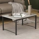 Стол журнальный приставной Терри Комбо Ferrum-decor 345x662x440 Черный металл ДСП Бетон 16 мм (FRD-105142) - изображение 1