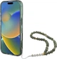 Etui Guess IML Glitter With Pearl Strap MagSafe do Apple iPhone 16 Plus Green (GUHMP16MHGCRELSA) - obraz 4