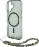 Etui Guess IML Glitter With Pearl Strap MagSafe do Apple iPhone 16 Plus Green (GUHMP16MHGCRELSA) - obraz 5