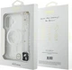 Etui Guess IML Glitter With Pearl Strap MagSafe do Apple iPhone 16 Plus Transparent (GUHMP16MHGCRELST) - obraz 7