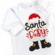 Комбинезон для младенцев на кнопках santa baby двунитка с начесом Dexter`s 62 см белый - изображение 3