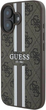 Etui Guess 4G Printed Stripes MagSafe do Apple iPhone 16 Plus Brown (GUHMP16MP4RPSW) - obraz 3