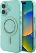 Etui Guess IML Rhinestones MagSafe do Apple iPhone 16 Plus Green (GUHMP16MPFTDTEN) - obraz 1