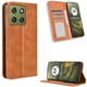 Чехол-книжка Deexe Retro Style для Motorola Edge 70 - Brown - изображение 1