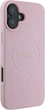 Etui Guess Grained Ring MagSafe do Apple iPhone 16 Plus Pink (GUHMP16MPGHSMMP) - obraz 4