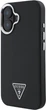 Etui Guess Grained Triangle MagSafe do Apple iPhone 16 Plus Black (GUHMP16MPGTSPSK) - obraz 3