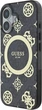 Etui Guess IML Peony On 4G Background MagSafe do Apple iPhone 16 Black (GUHMP16SH4PYEEK) - obraz 3