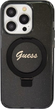 Панель Guess Ring Stand Script Glitter MagSafe для Apple iPhone 13/13 Pro Black (3666339156268) - зображення 1