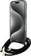 Etui Guess Crossbody Cord Script MagSafe do Apple iPhone 16 Black (GUHMP16SHCTSGNSK) - obraz 4
