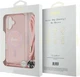 Etui Guess Crossbody Cord Script MagSafe do Apple iPhone 16 Pink (GUHMP16SHCTSGNSP) - obraz 7