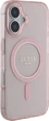 Etui Guess IML Glitter Circle MagSafe do Apple iPhone 16 Pink (GUHMP16SHFGEREP) - obraz 4