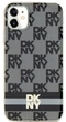 Панель DKNY IML Checkered Mono Pattern & Printed Stripes MagSafe для Apple iPhone 11 / Xr Black (3666339269258) - зображення 1