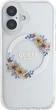 Etui Guess IML Flowers Wreath MagSafe do Apple iPhone 16 Transparent (GUHMP16SHFWFCT) - obraz 2