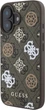 Панель Guess Peony On 4G Background MagSafe для Apple iPhone 16 Brown (GUHMP16SP4PWPW) - зображення 3