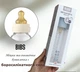 Детская стеклянная бутылочка BIBS Baby Glass Bottle повный комплект - 240ml - Baby Blue 2+m - зображення 3
