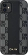 Etui DKNY Leather Checkered Mono Pattern MagSafe do Apple iPhone 11 / Xr Black (3666339259730) - obraz 3
