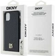 Панель DKNY Leather Monogram Pattern Metal Logo MagSafe для Apple iPhone 11 / Xr Black (3666339261412) - зображення 8
