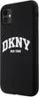 Etui DKNY Liquid Silicone White Printed Logo MagSafe do Apple iPhone 11 / Xr Black (3666339266592) - obraz 2