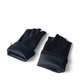 Перчатки женские из плотного трикотажа без палые чёрные 7234_Black - изображение 2