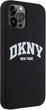 Etui DKNY Liquid Silicone White Printed Logo MagSafe do Apple iPhone 12/12 Pro Black (3666339266608) - obraz 4