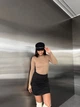Жіноча базова тепла міні спідниця Uaclothes 46-48 Чорний (like35945-163671350) - изображение 4